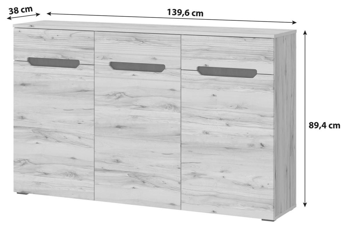 Komoda Alana Alana - Moderno, umetna masa/leseni material (139,6cm) - Mömax