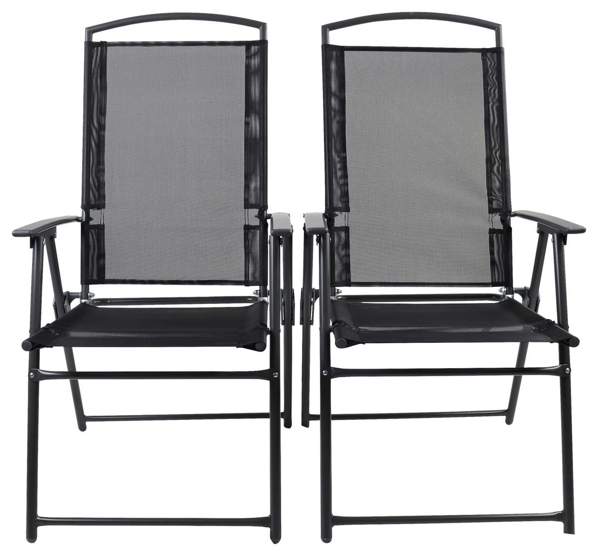 Set Vrtnih Stolov Gardenson, Antracit, 2-Delno - antracit, Basics, kovina/tekstil - Gardenson