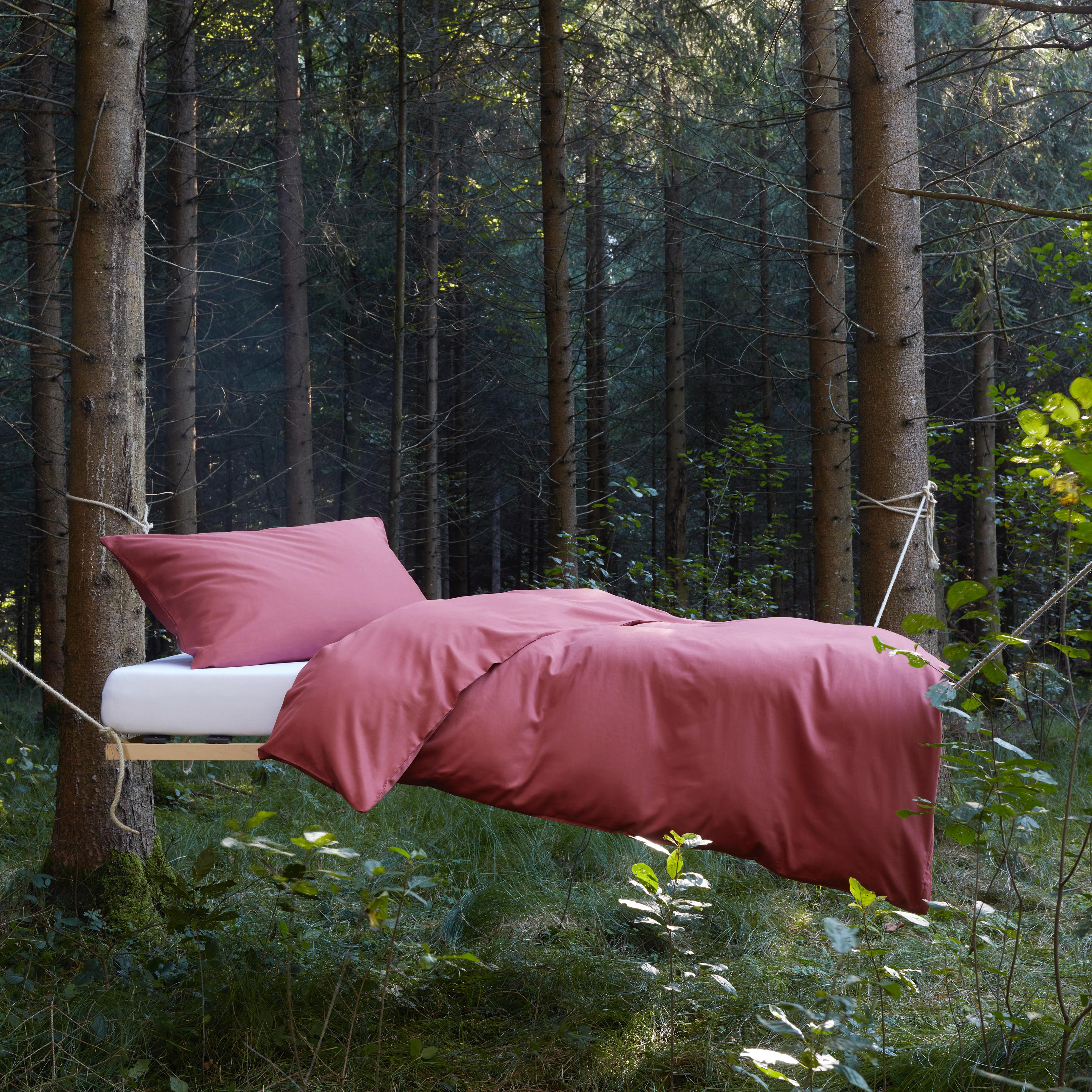 Bettwäsche Bio-Eva in Zimtfarben ca. 135x200cm - Terracotta, MODERN, Textil (135/200cm) - ecoTree