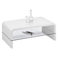 Klubska Mizica Aruba, Bela, Visoki Sijaj - bela, Moderno, leseni material (110/40/60cm) - Mömax