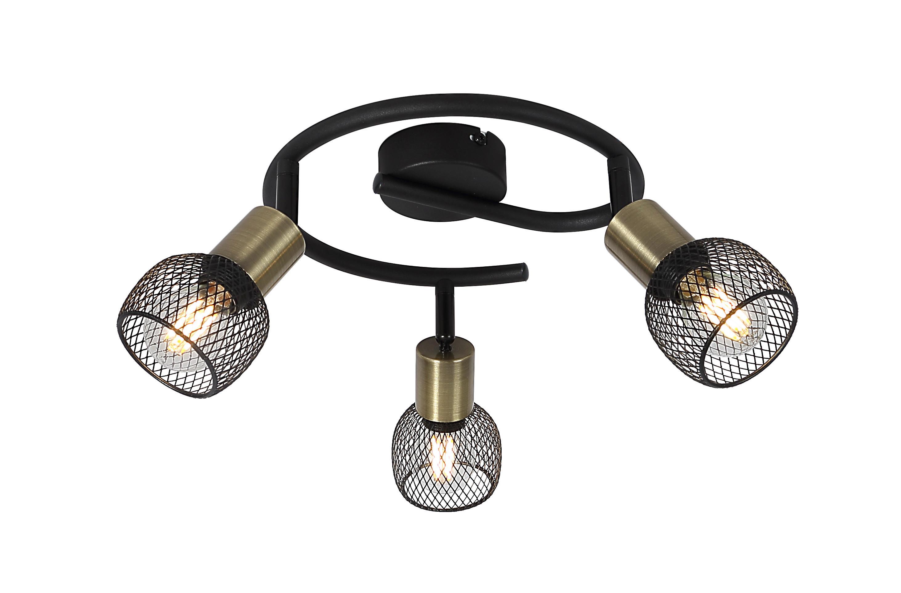 Strahler Fiastra max. 40 Watt - Schwarz, Basics, Metall (23/14cm) - Globo