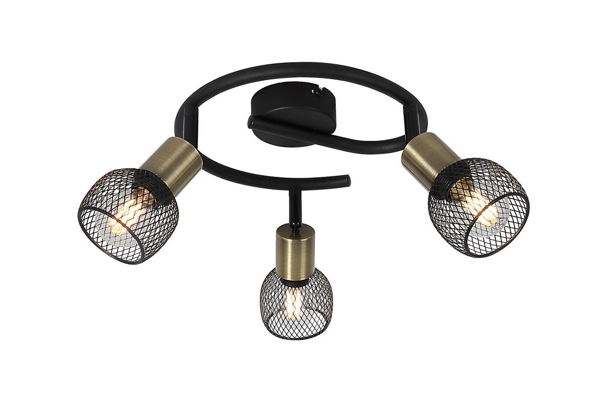 Strahler Fiastra max. 40 Watt - Schwarz, Basics, Metall (23/14cm) - Globo