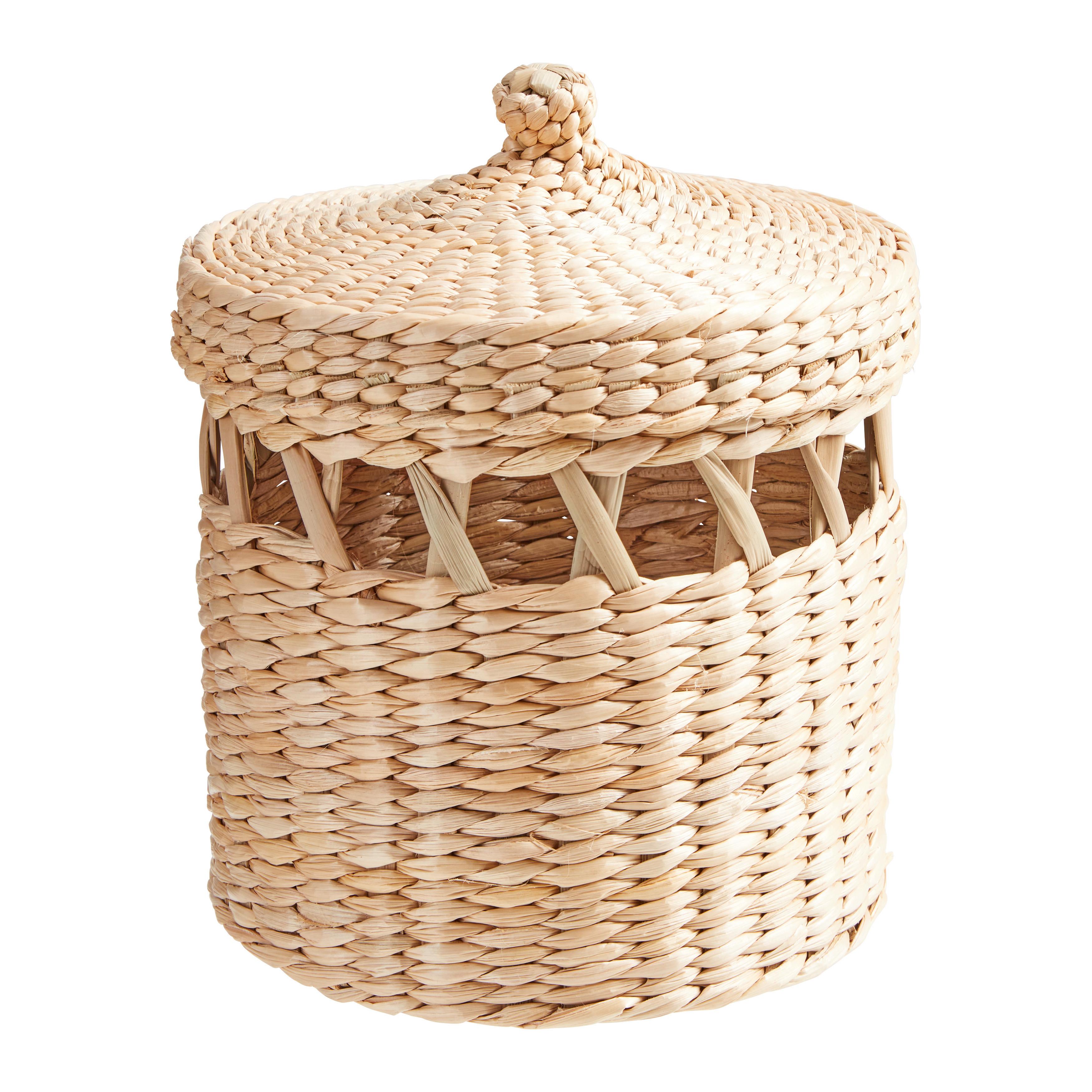 Korb Leila Naturfarben Ø ca. 16cm - Naturfarben, KONVENTIONELL, Naturmaterialien (16/20cm) - Modern Living