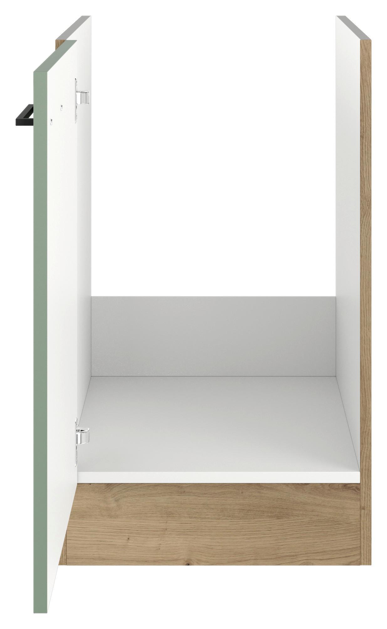 Spodnja Omarica Za Korita Cara, Zelena - črna/zelena, Konvencionalno, kovina/leseni material (50/82/57cm) - FlexWell