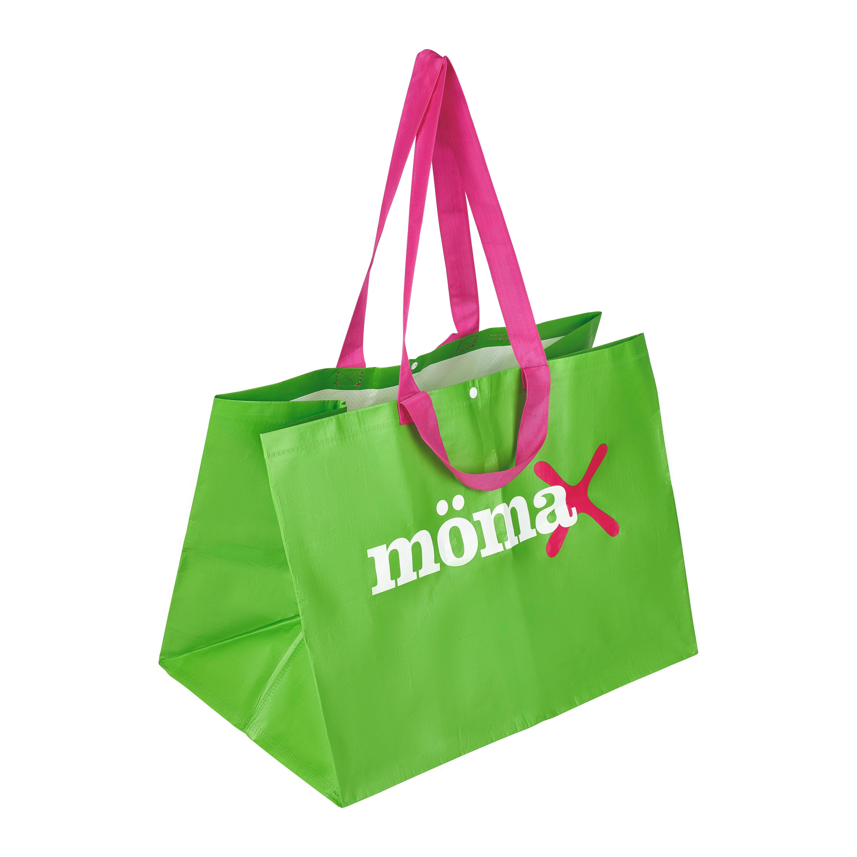 SHOPPINGKASSE MÖMI - XL SHOPPING BAG - vit/pink, plast (57/41/37cm) - Mömax