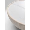 SALONTAFEL ENDLESS VEGAS -TREND- - Crème/Messingkleuren, Modern, Textiel/Metaal (71/71/36cm) - Kare-Design