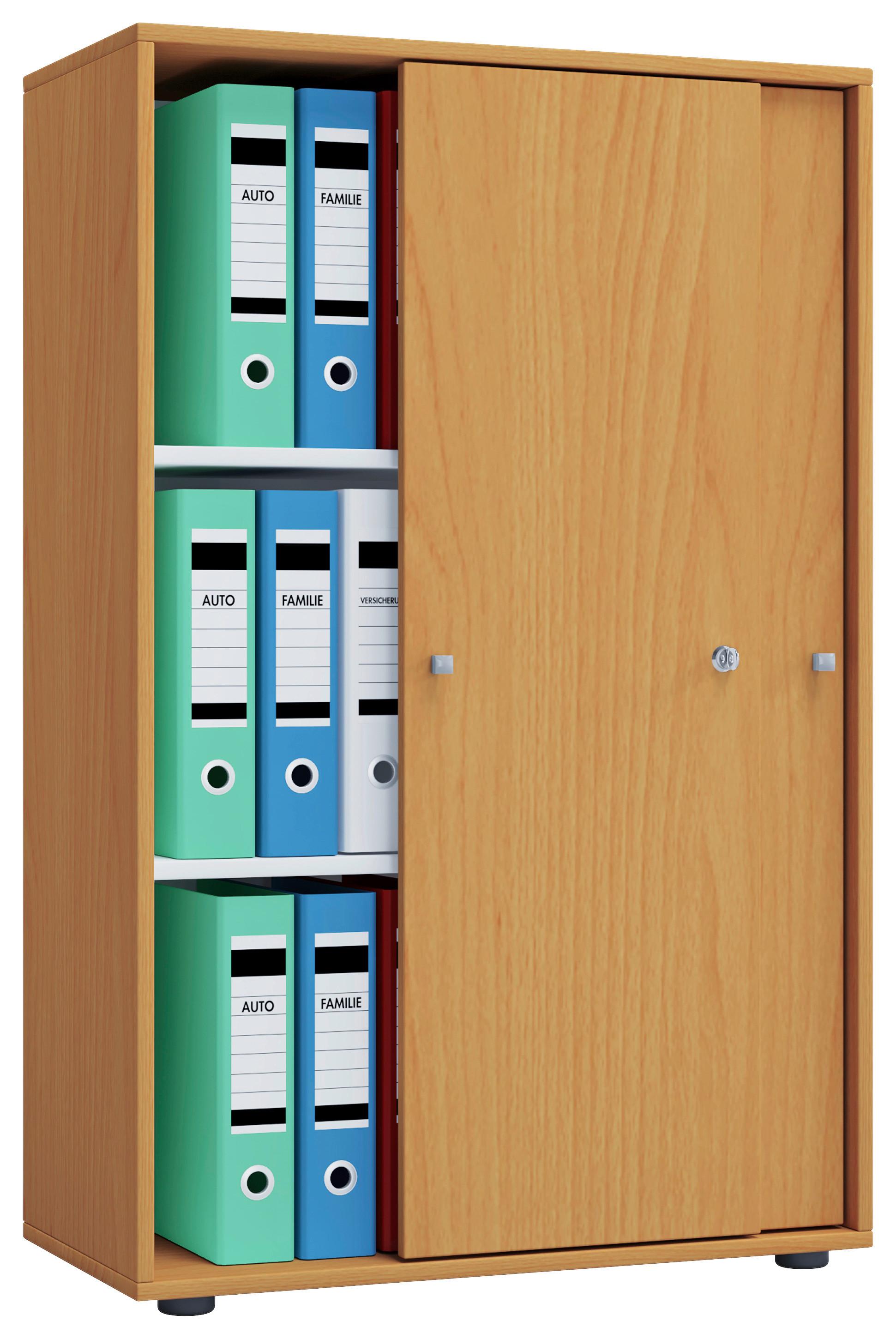 Aktenschrank Lona XL Buchefarben B: ca. 70 cm - Buchefarben, Basics, Holzwerkstoff (70/111/37cm) - P & B