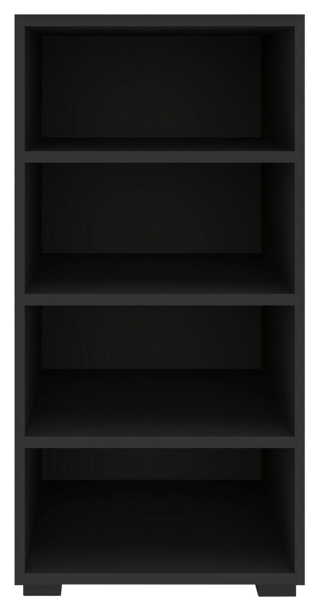 Regal Unit in Anthrazit - Anthrazit/Schwarz, MODERN, Holzwerkstoff (45,6/89,6/40cm) - Based