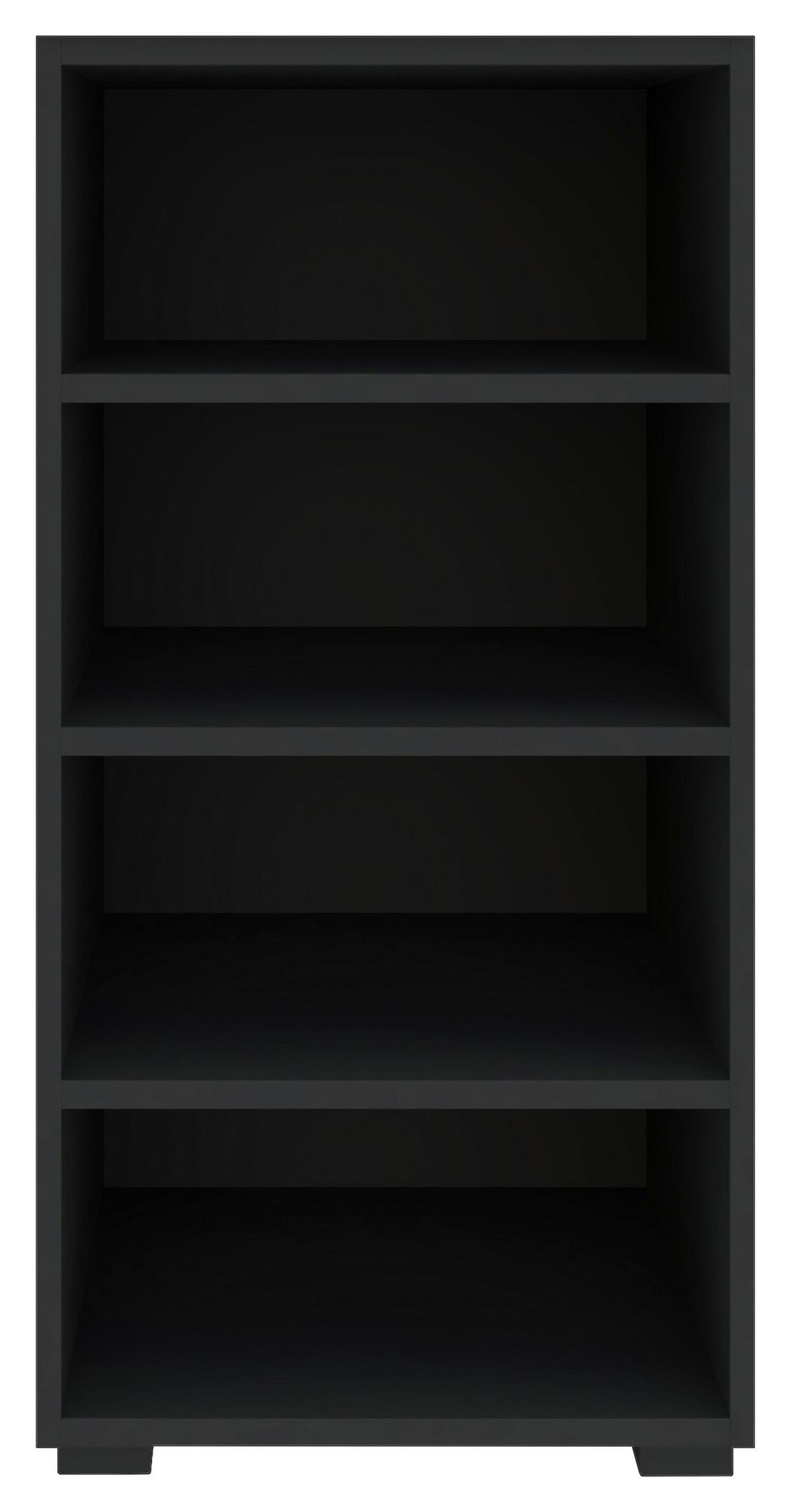 Regal Unit in Anthrazit - Anthrazit/Schwarz, Modern, Holzwerkstoff (45,6/89,6/40cm) - Based