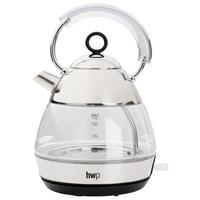 CZAJNIK ELEKTRYCZNY GWK-25240 - kolor stalowy/przejrzysty, Basics, tworzywo sztuczne/metal (19,7/21,8/29,9cm) - Homeware Profession.