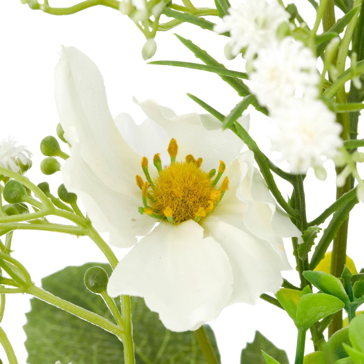 Cosmeamixstrauss II Grün/Weiß ca. 55cm - Weiß/Grün, Basics, Kunststoff/Textil (55cm) - Mömax