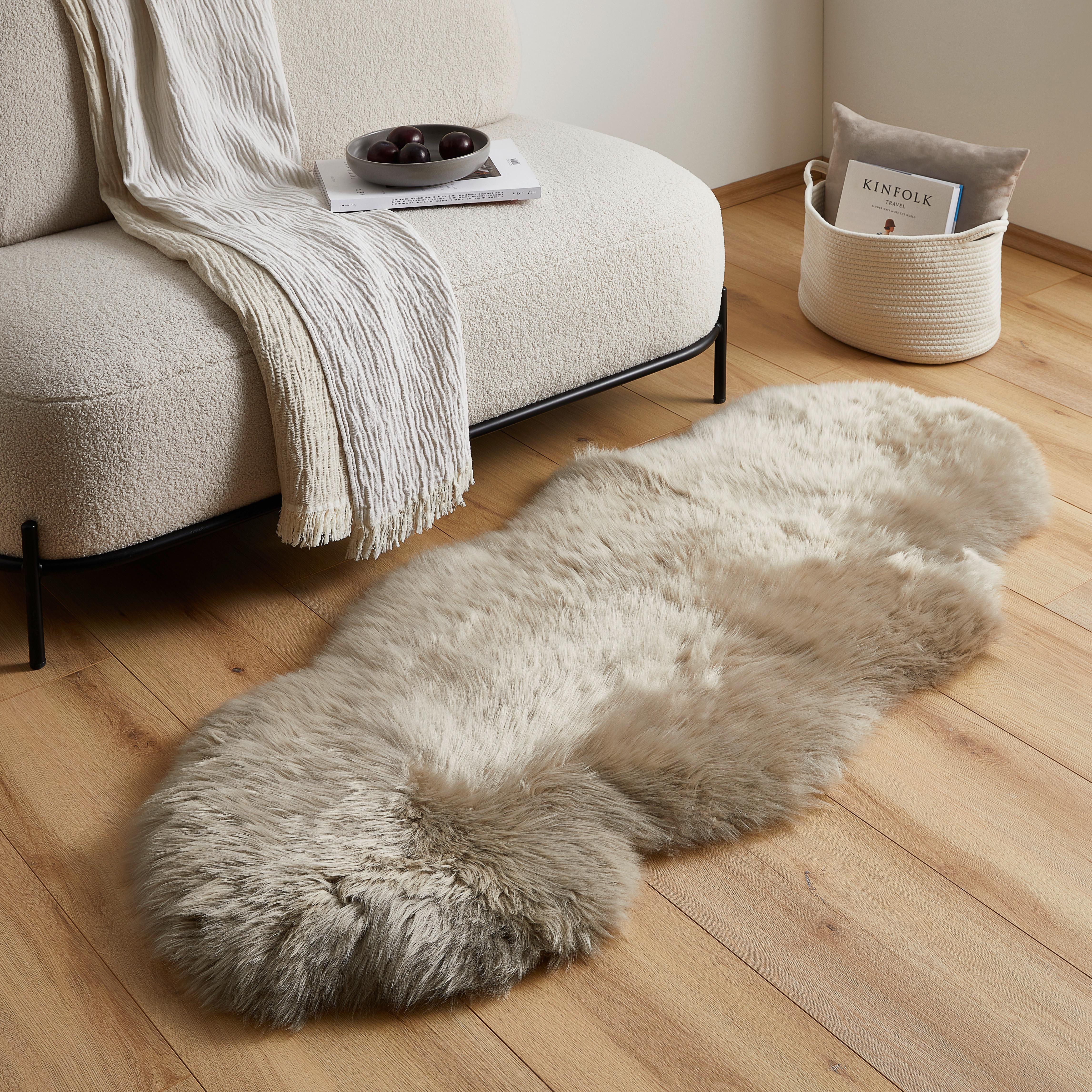FUTRO OWCZE ALBANY - brązowy, Trend, futro (65/145cm) - Linea Natura
