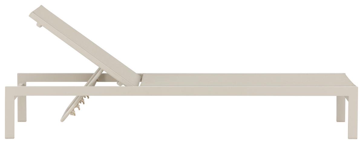 SONNENLIEGE COPACABANA - Beige, KONVENTIONELL, Metall (60/30/195cm) - Gardenson