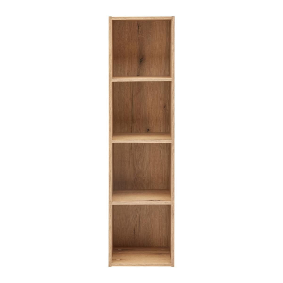Regal Lugo Eichefarben - Schwarz, Modern, Holzwerkstoff/Kunststoff (135/43,2/34,4cm) - Mömax