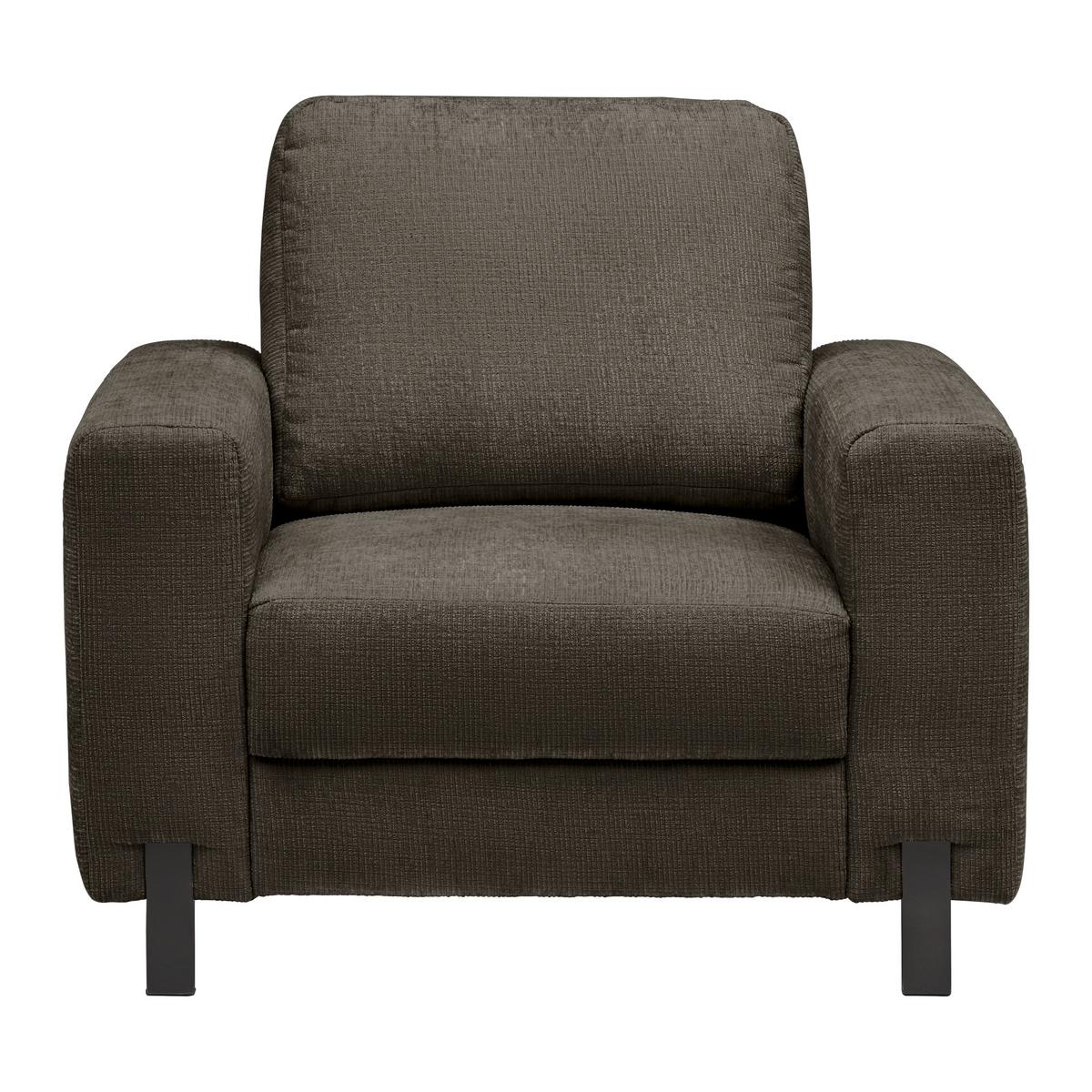 Sessel Piega Anthrazit - Anthrazit/Schwarz, MODERN, Textil/Metall (99/66-87/96cm) - Mömax