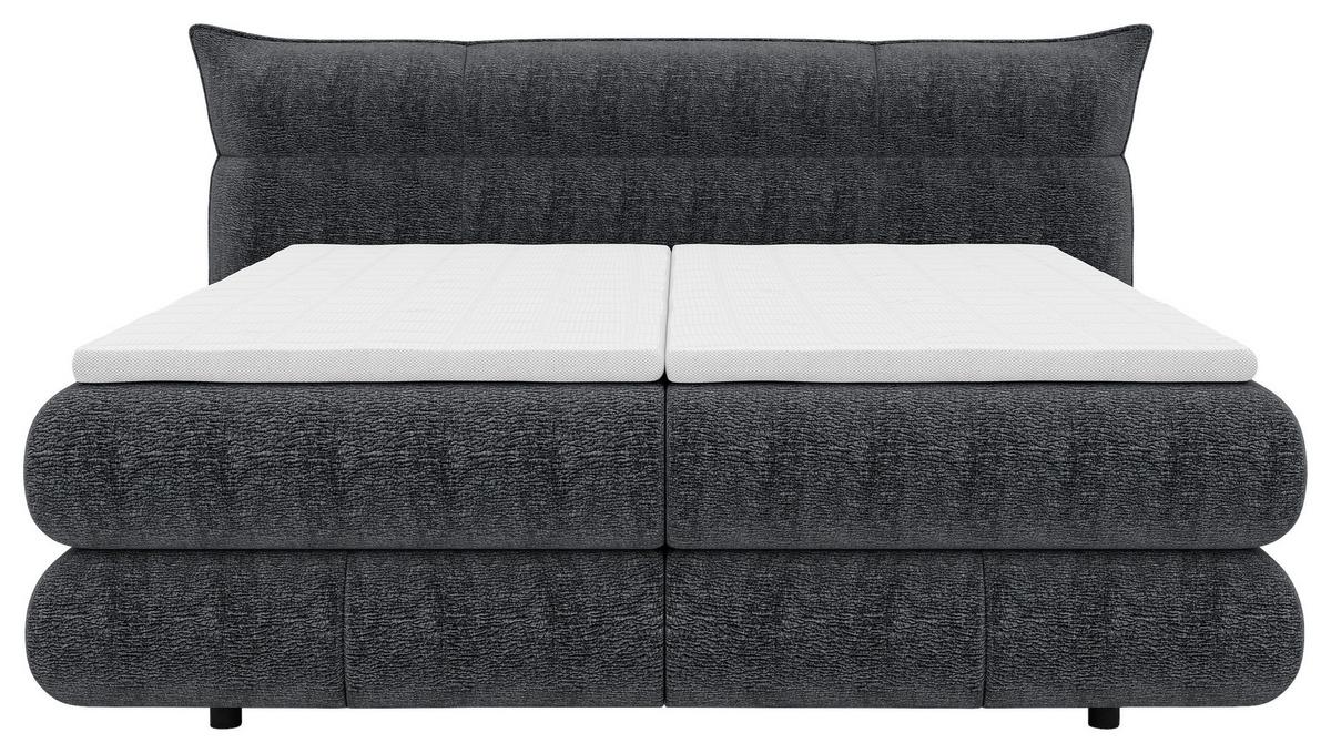 Pat boxpring Auris - grafit, Konventionell, textil (180/200cm) - Premium Living