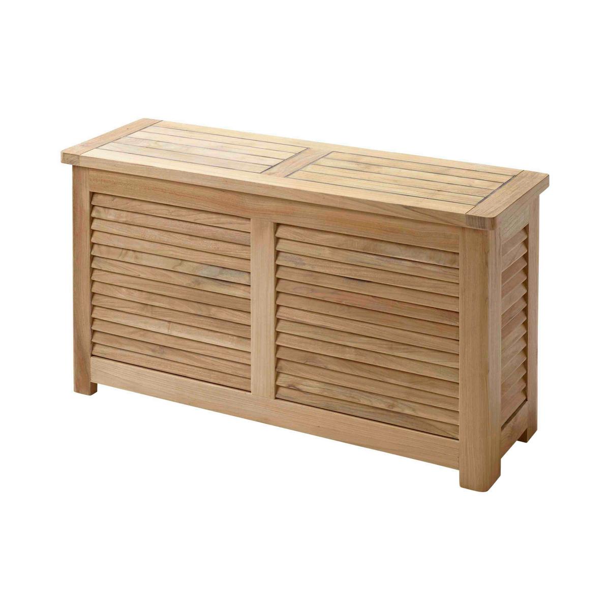 Truhe Classic 5056000 - Teakfarben, Romantik / Landhaus, Holz (90/48/30cm) - MID.YOU