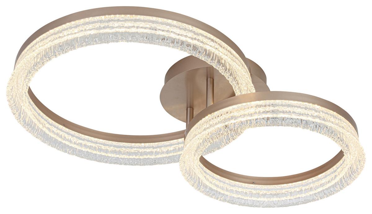 Led Mennyezeti Lámpa Martin - cappuccino, Modern, műanyag/fém (41,5/62/14,5cm) - Mömax