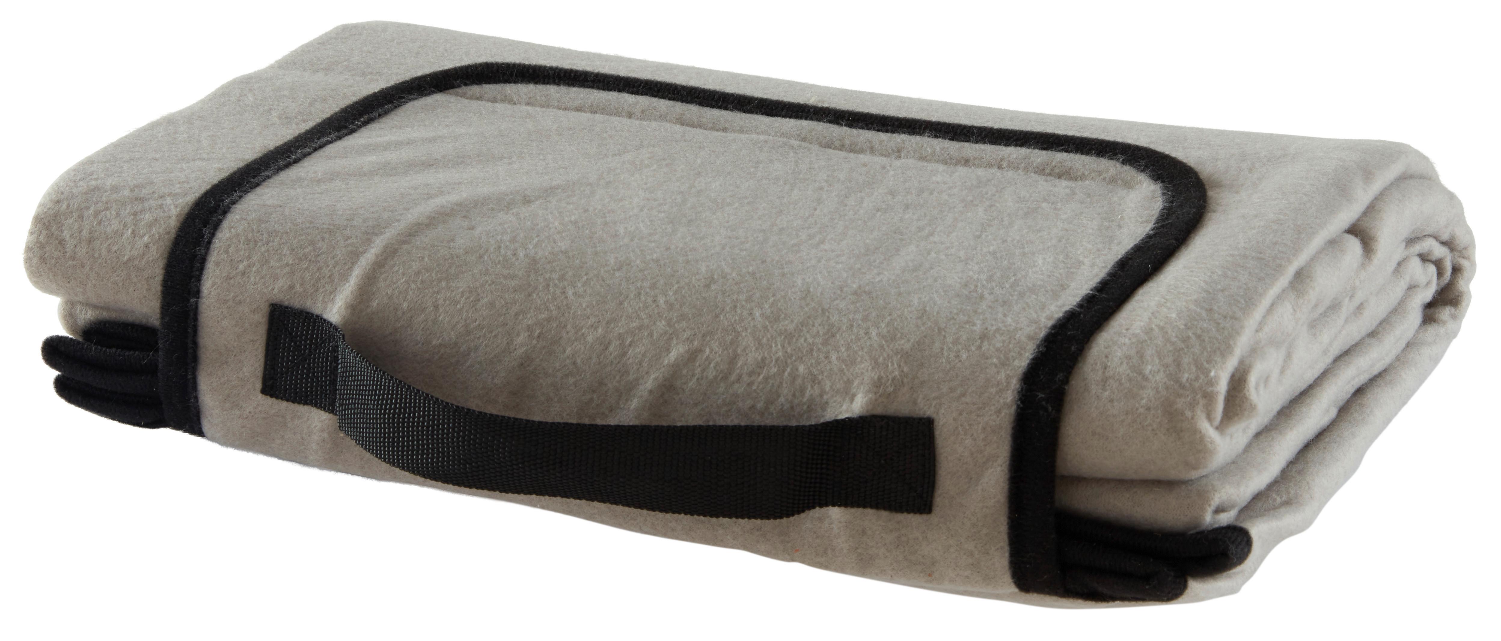 Picknickdecke Sunny in Grau ca. 130x170cm - Grau, KONVENTIONELL, Textil (130/170cm) - Modern Living