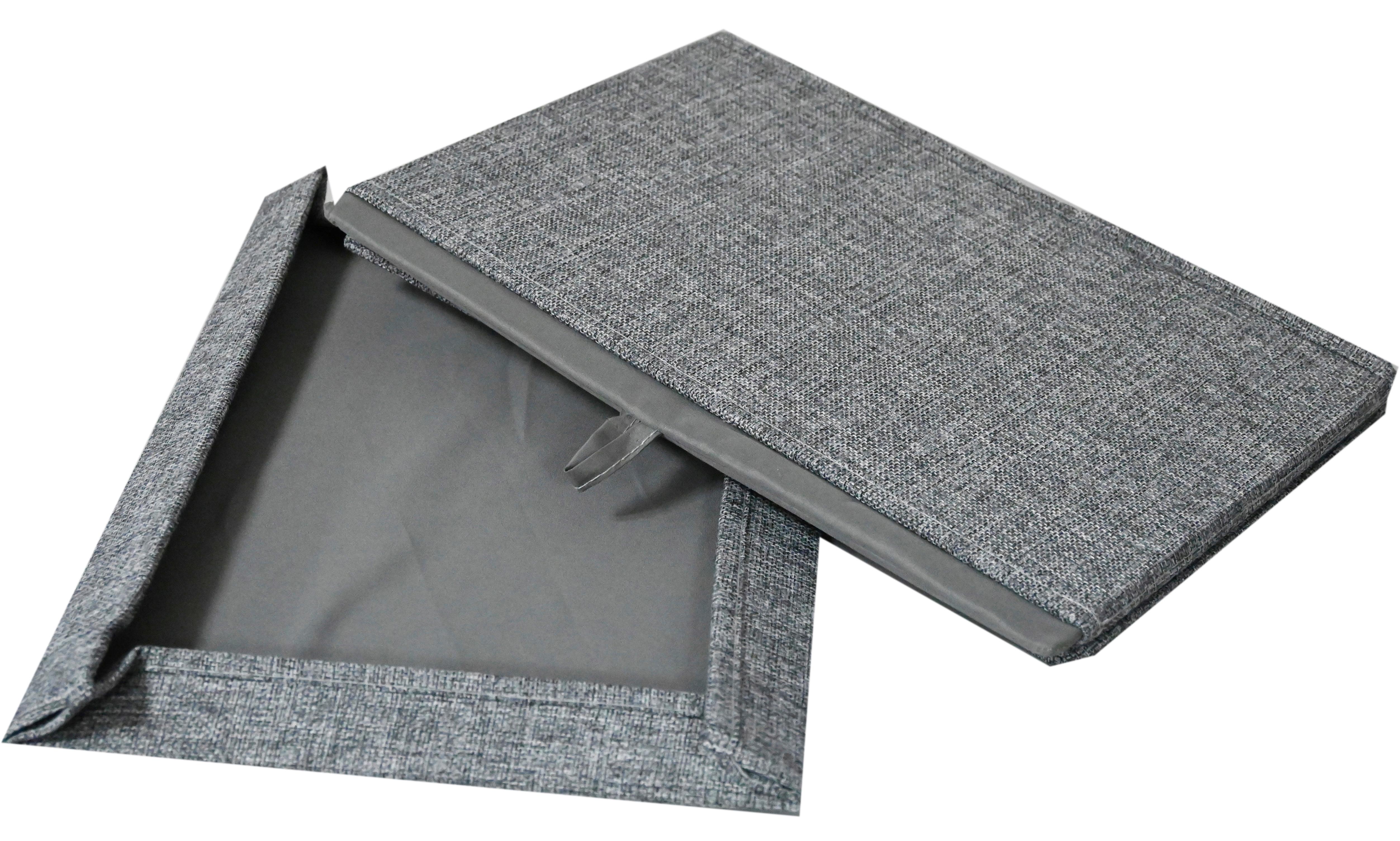 VIKBAR FÖRVARINGSKORG CINDY - CA. 23L -EXT- - grå, Modern, textil/kartong (38/26/24cm) - Mömax