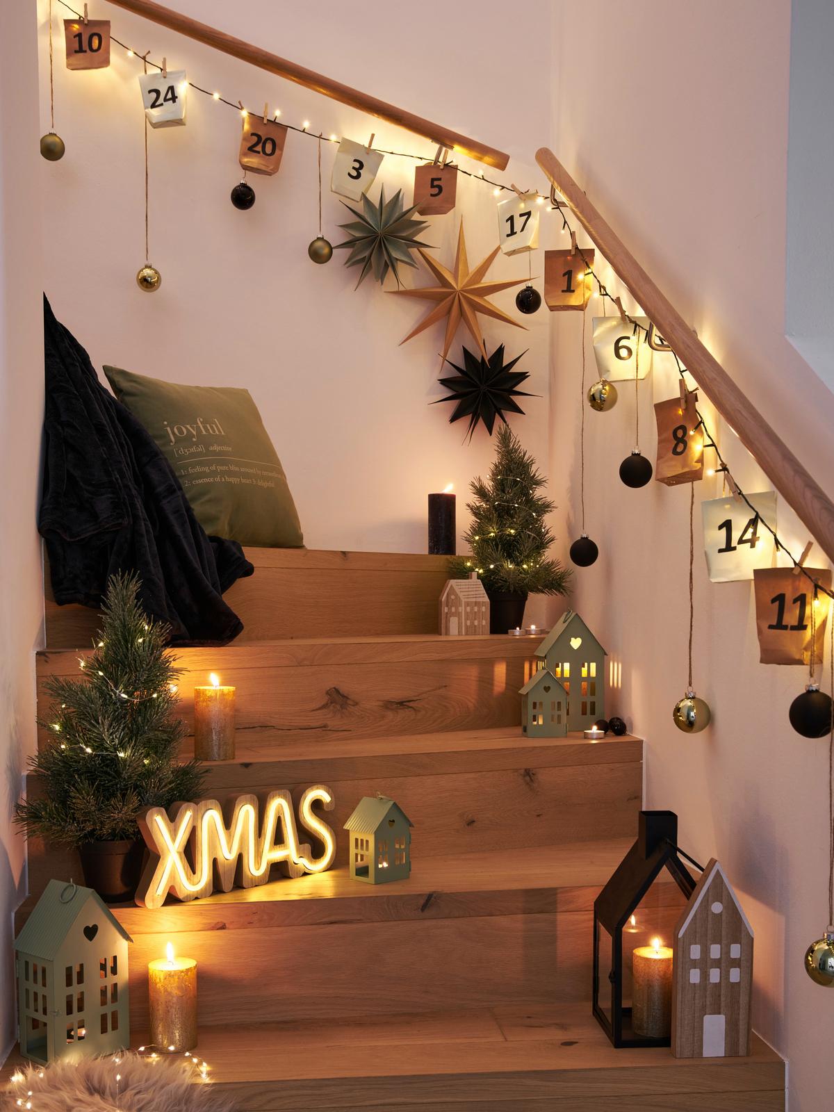 lampe décorative LED in Nussbaumfarben max. 1 Watt - couleur de noyer, Modern, matériau de bois (40/3/15cm) - Premium Living