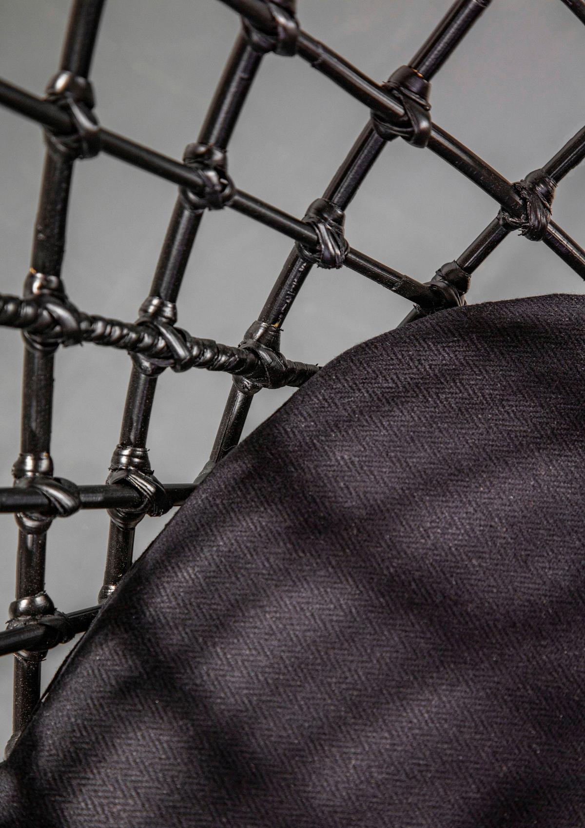 KRZESŁO GÖTEBORG - antracytowy/czarny, Design, metal/drewno (60/85/58cm) - Landscape