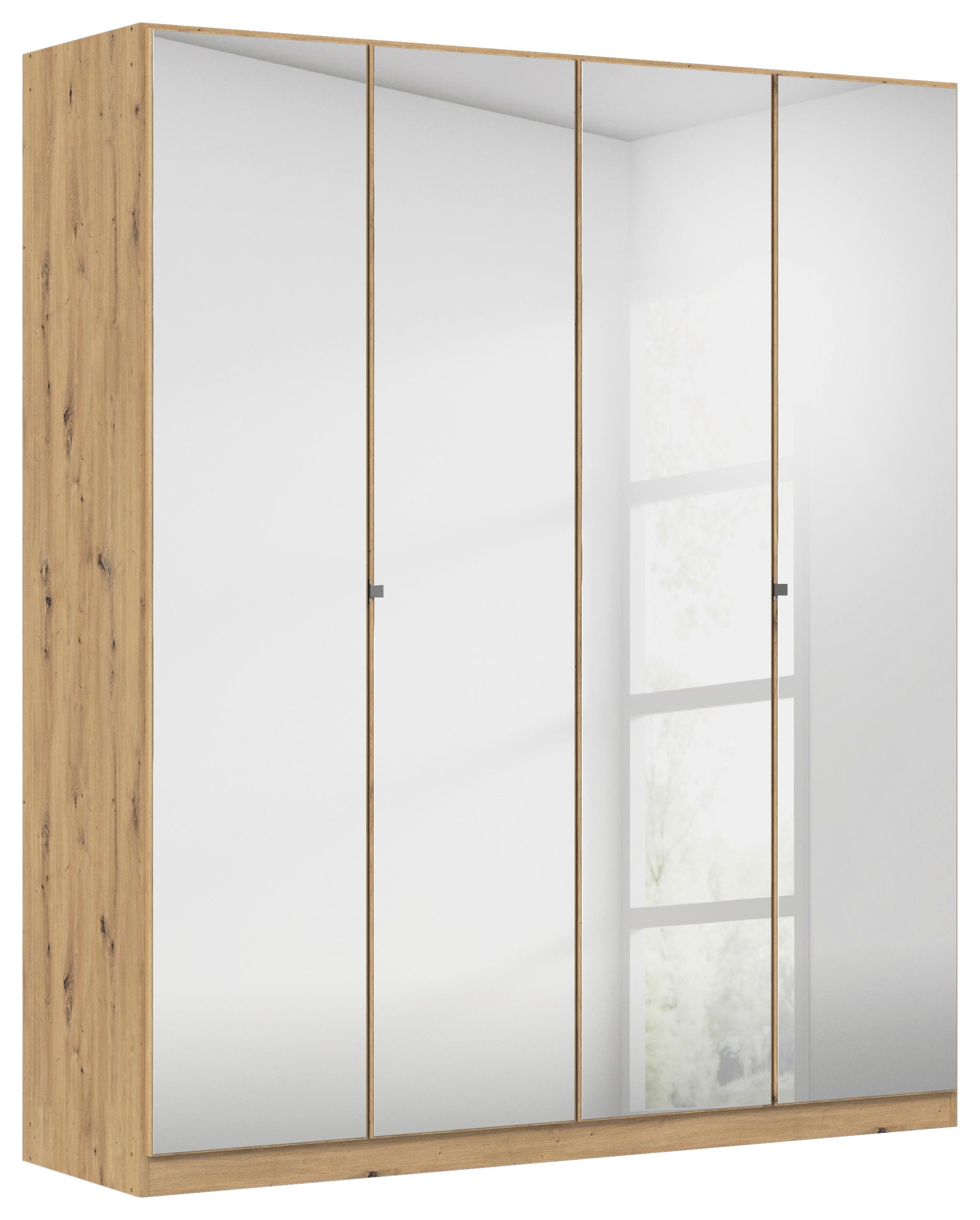 DULAP REFLECT - argintiu/stejar Artisan, Modern, material pe bază de lemn (181/210/54cm)