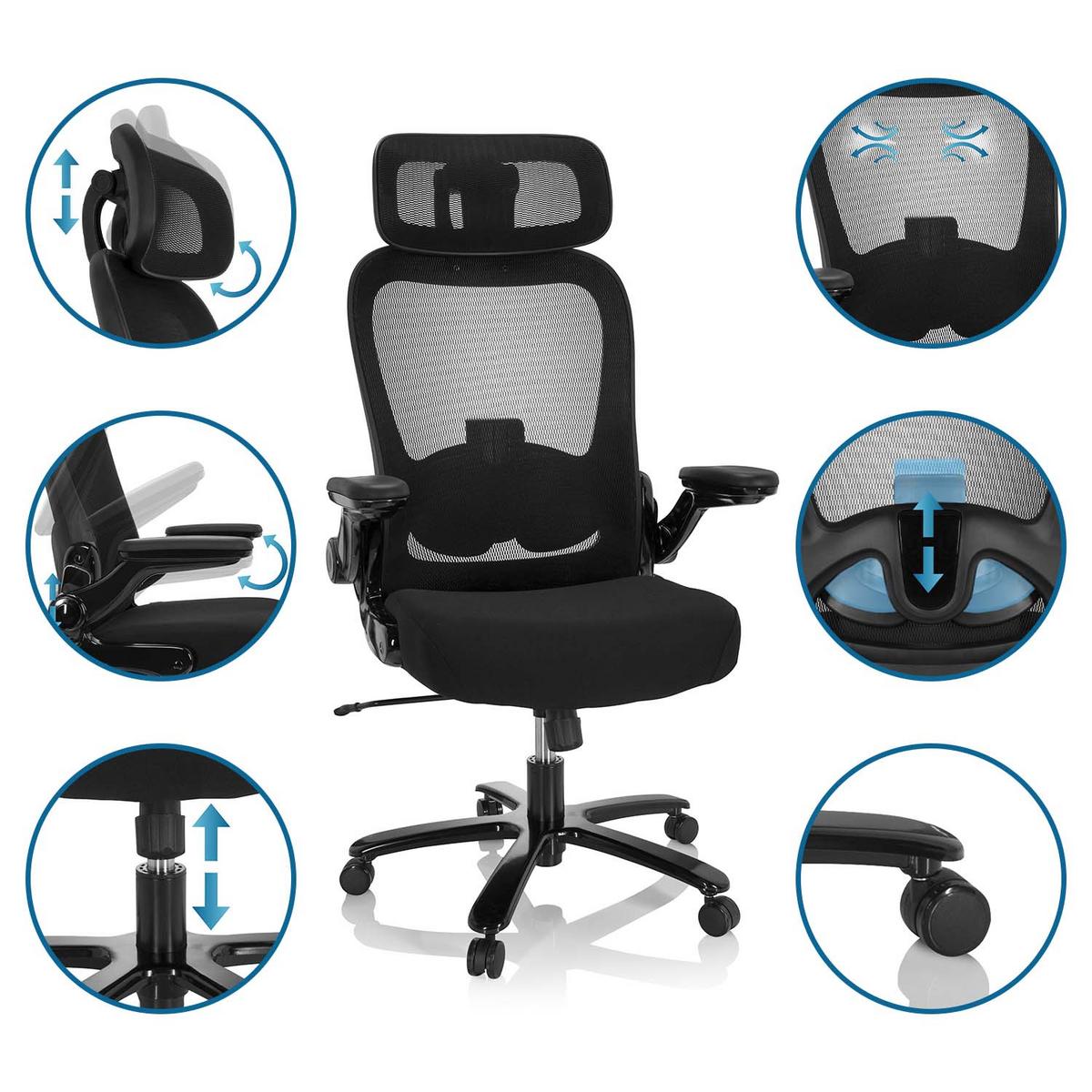 Pisarniški Stol Instructor Sw I Pro, Črna - črna, Moderno, kovina/umetna masa (75/142/63cm) - MID.YOU