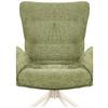 STOEL MET ARMELEUNINGEN STELLA - Groen/Beige, Design, Textiel/Metaal (58/91/65cm) - Mömax