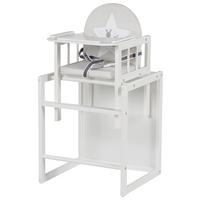 Kombihochstuhl Weiß - Weiss, Holzwerkstoff (46/88/44cm) - Mömax
