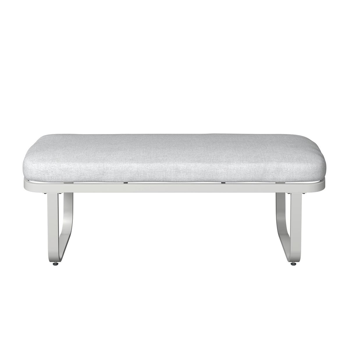 Loungegarnitur Sophia Hellgrau/Beige, 4-teilig - Beige/Creme, MODERN, Glas/Textil