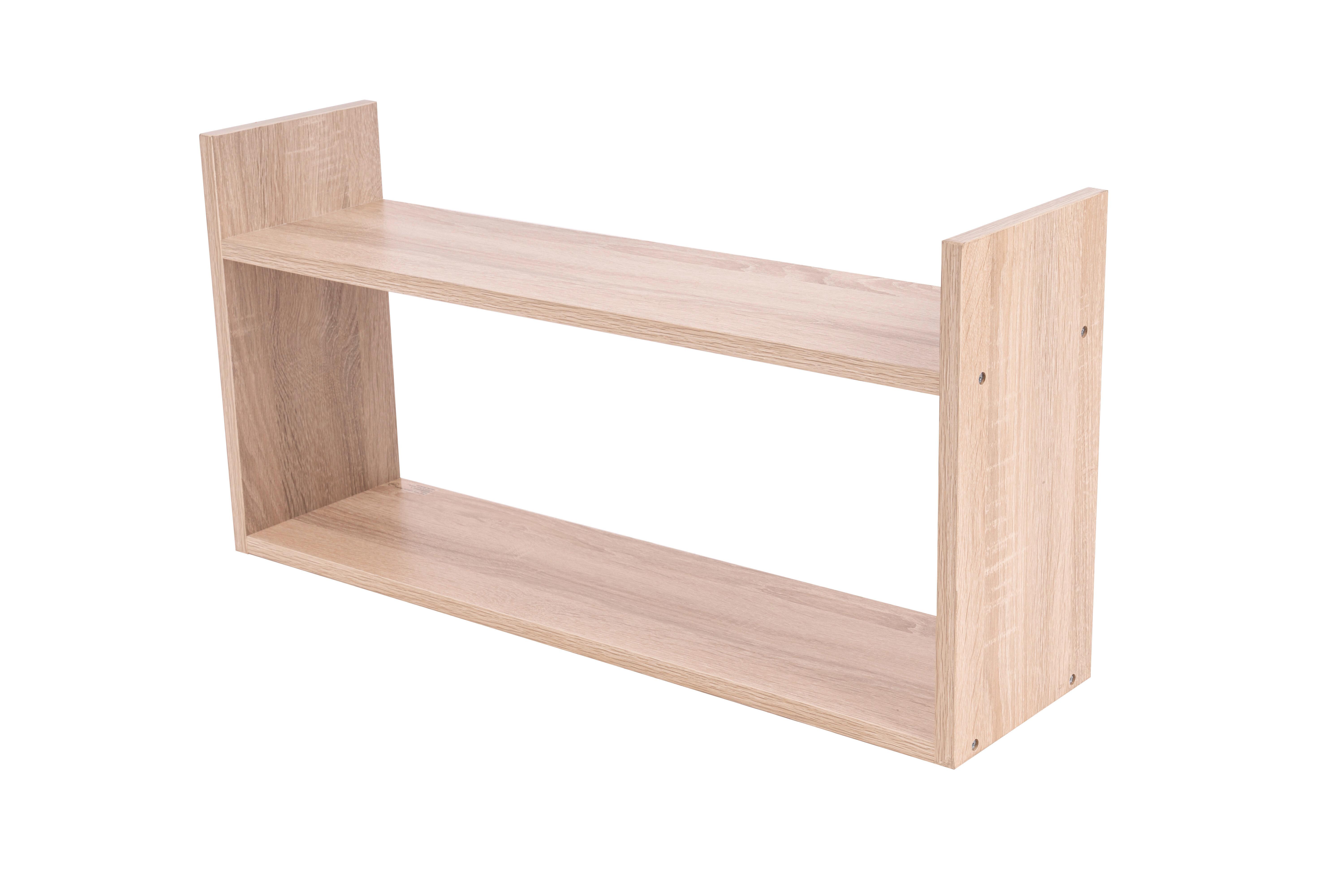 Wandregal B421659-30 Hannah - Eichefarben, Basics, Holzwerkstoff (70/18/35cm) - Globo