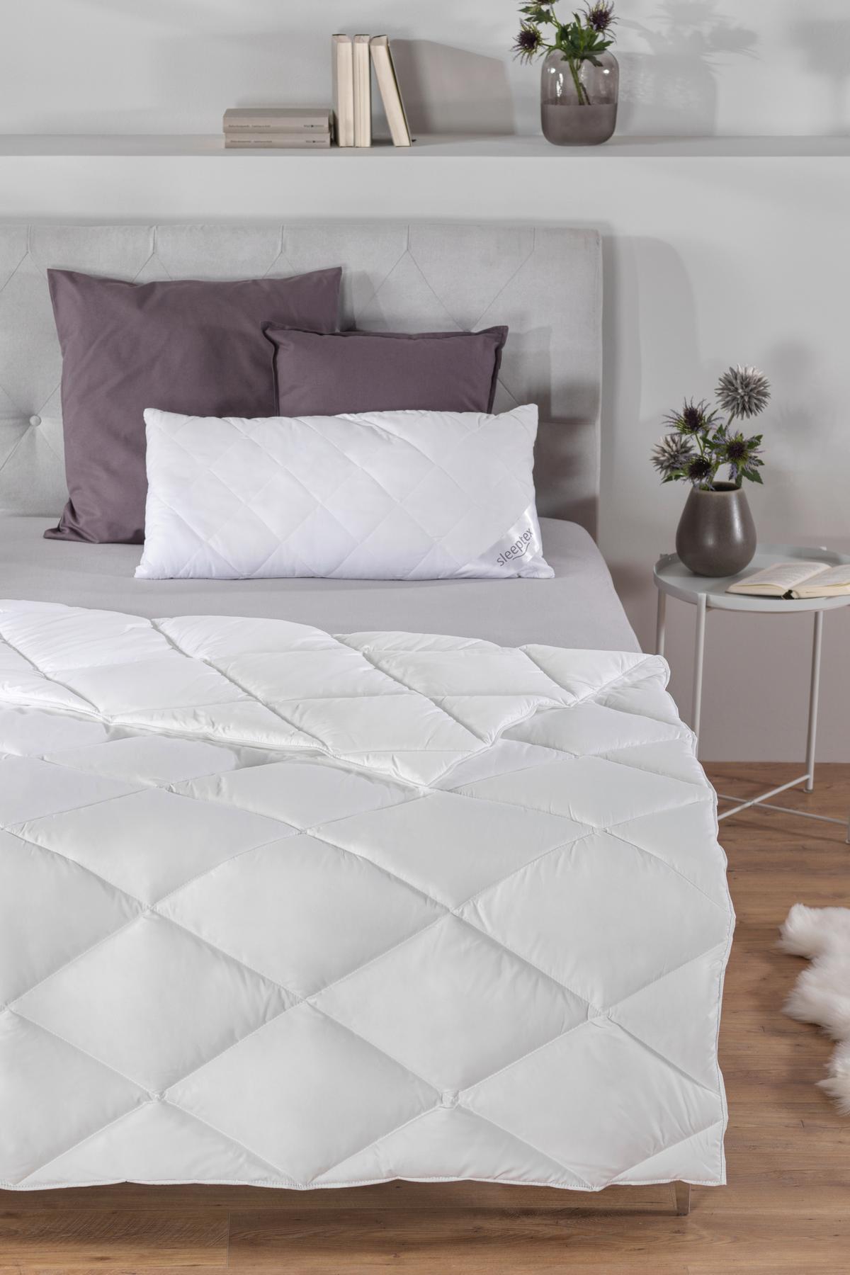 KOŁDRA CAŁOROCZNA OVIEDO - biały, Basics, tkanina (135/200cm) - Sleeptex