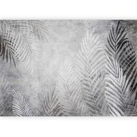 Fototapeta Palm Trees In The Dark, 150x105cm - temno siva/sivobela, Trendi, tekstil (150/105cm) - artgeist