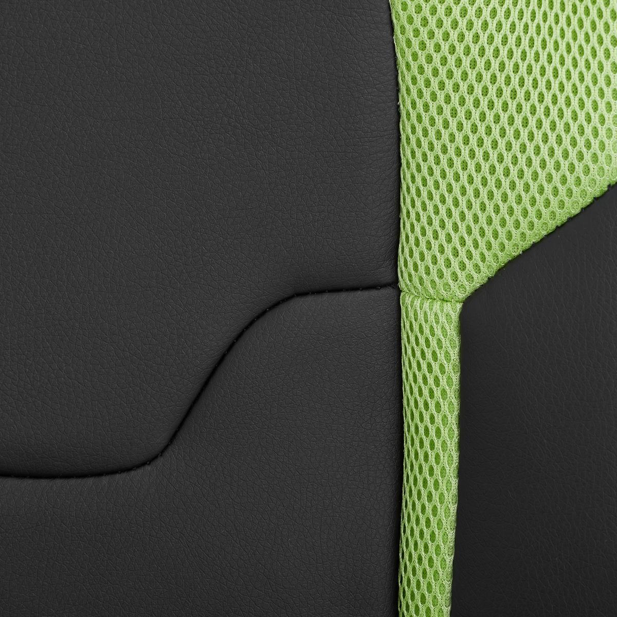 KRZESŁO GAMINGOWE MESUT - zielony/czarny, Design, tworzywo sztuczne/metal (61/110-120/63cm) - Carryhome