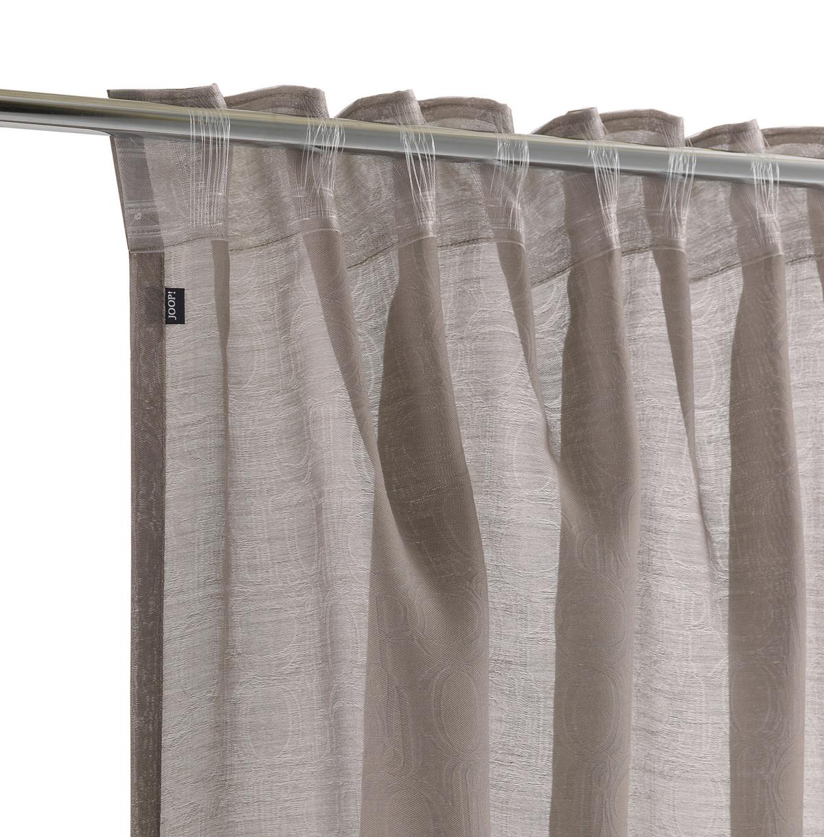 ZASŁONA GOTOWA J-ORNAMENT ALLOVER JOOP! - greige, Basics, tkanina (130/250cm) - Joop!