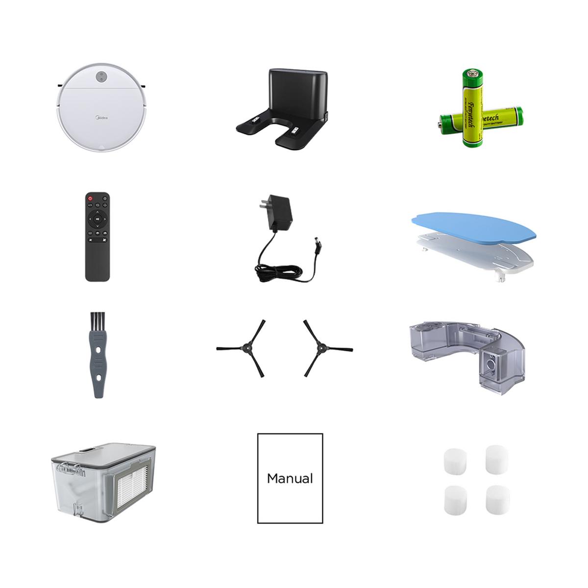 Robotporszívó Midea - fehér, Modern, műanyag (42cm) - Midea