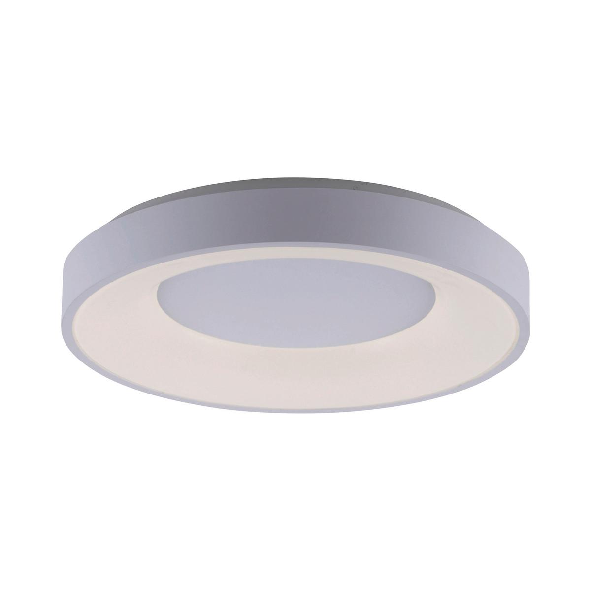 LED-Deckenleuchte Anika max. 30 Watt - Weiß, Basics, Kunststoff/Metall (48/48/8cm) - Just Light
