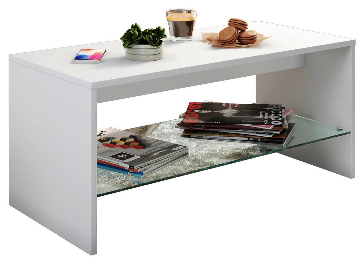 Klubska Miza Wisal, Bela - bela, Moderno, leseni material (90/40/40cm) - MID.YOU