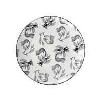 Dessertteller Shiva in Schwarz/Weiß  Ø ca. 20,4cm - Schwarz/Weiß, LIFESTYLE, Keramik (20,4/2,5cm) - Mömax