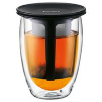 Teekanne Bodum-Tea for One Schwarz ca. 0,35l - Schwarz, KONVENTIONELL, Glas (10/13/10cm) - Bodum