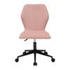 CHAISE PIVOTANTE LUIGI -EXKLUSIV- - rose vif/noir, MODERN, métal/textile (49/84-94/54cm) - Mömax
