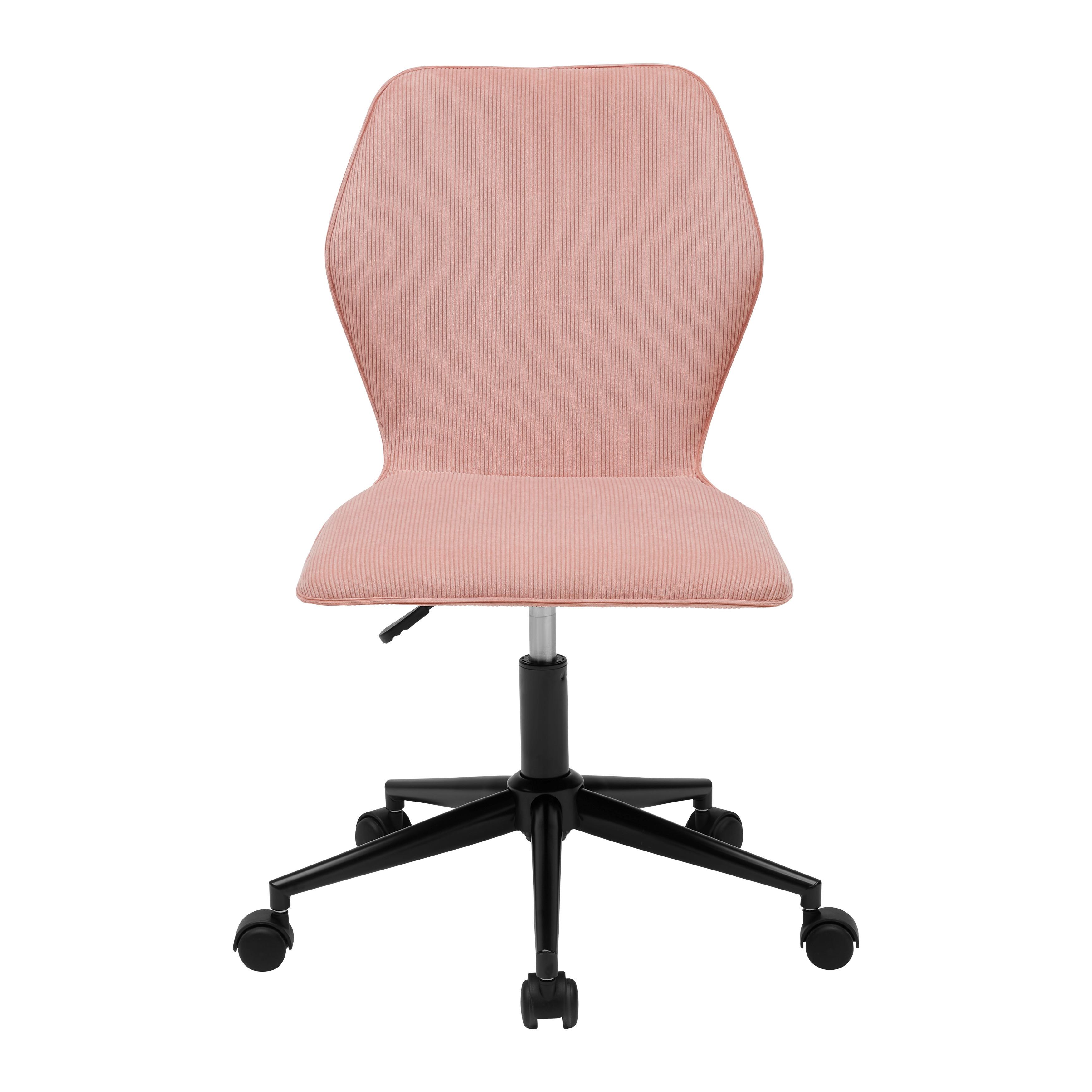 SNURRSTOL LUIGI -EXKLUSIV- - pink/svart, Modern, metall/textil (49/84-94/54cm) - Mömax