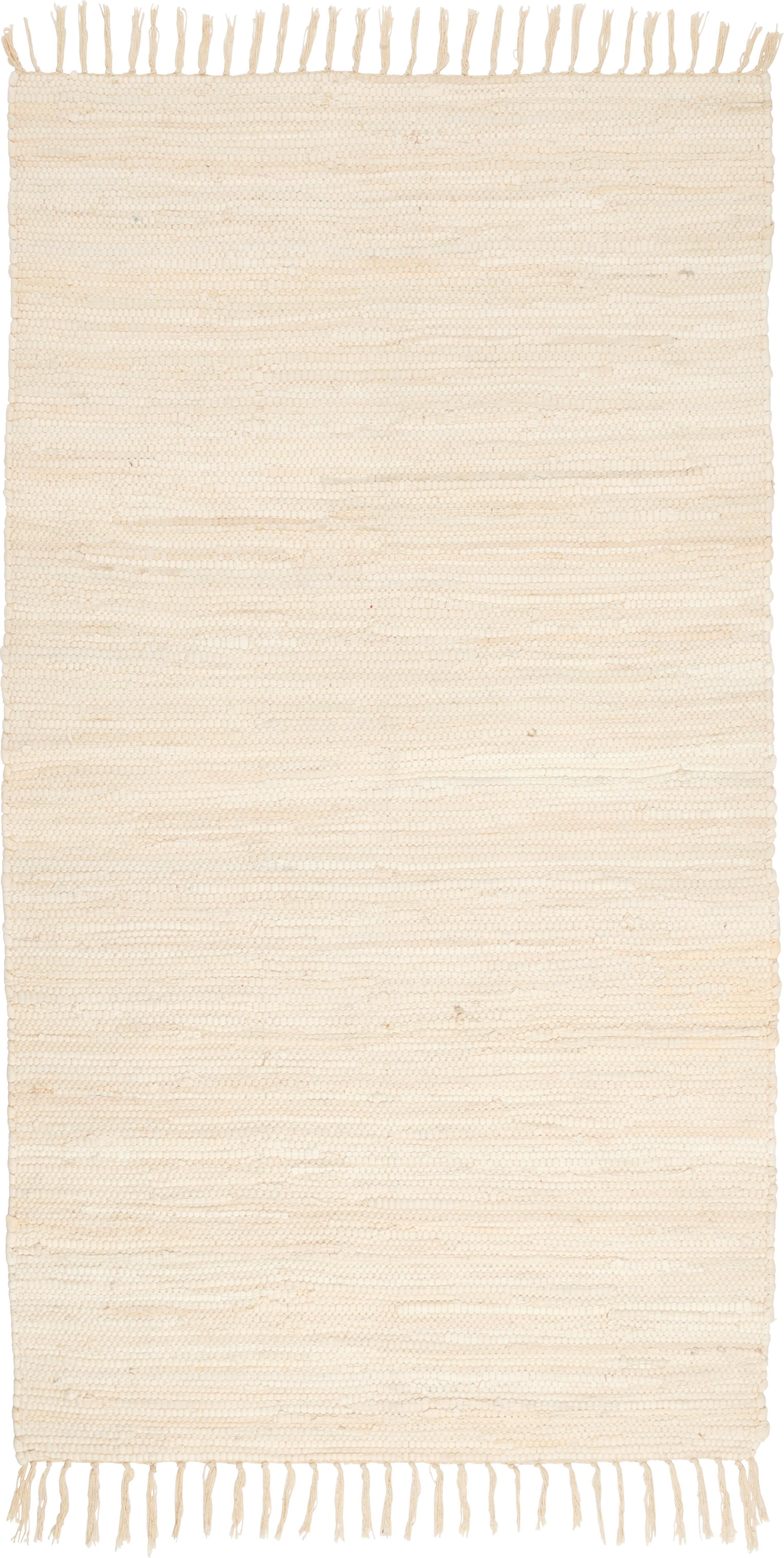 Fleckerlteppich Julia 2 Creme ca. 70x130cm - Creme, ROMANTIK / LANDHAUS, Textil (70/130cm) - Modern Living