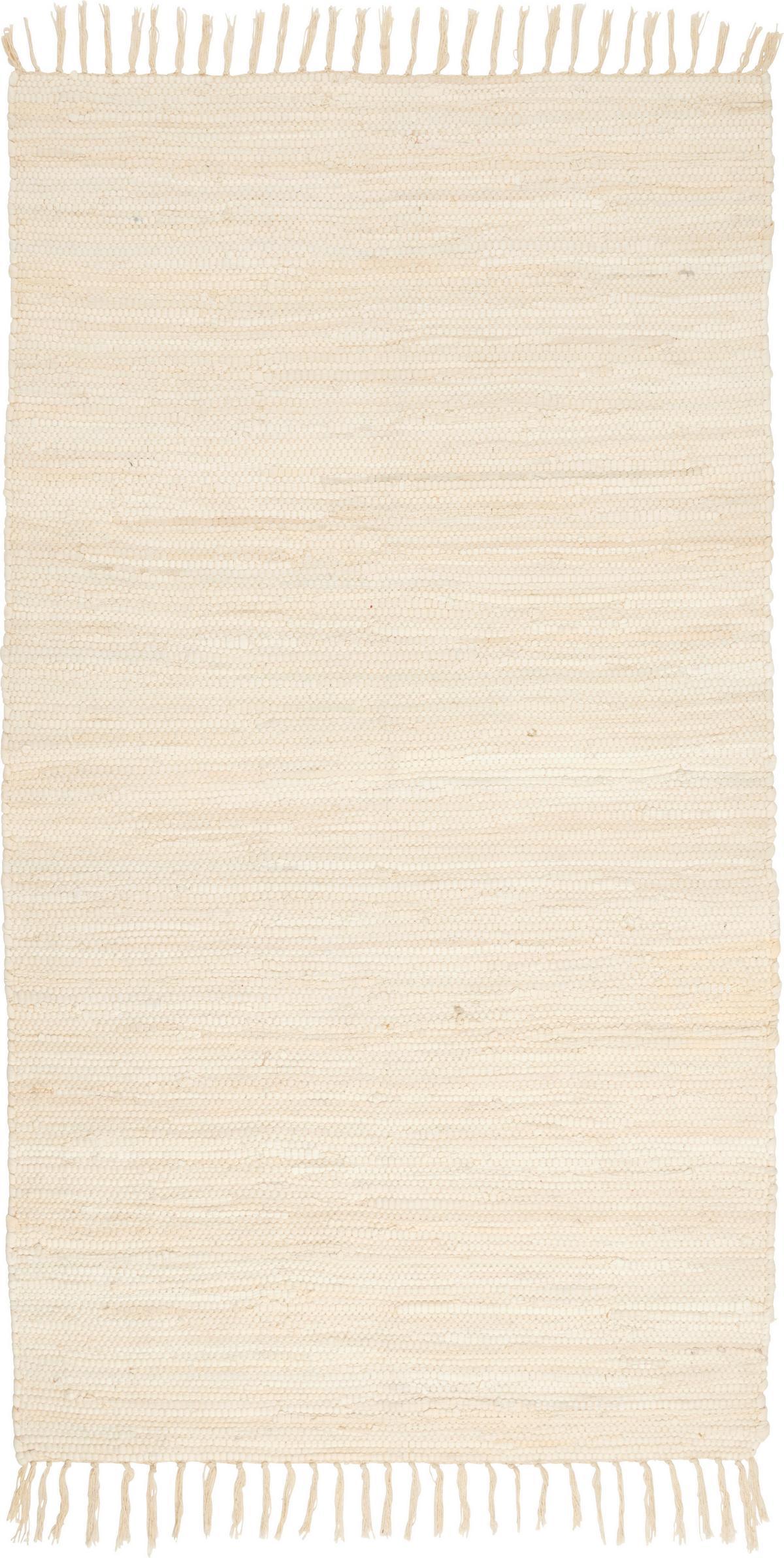Covor țesut din cârpe Julia 2 - crem, Romantik / Landhaus, textil (70/130cm) - Modern Living