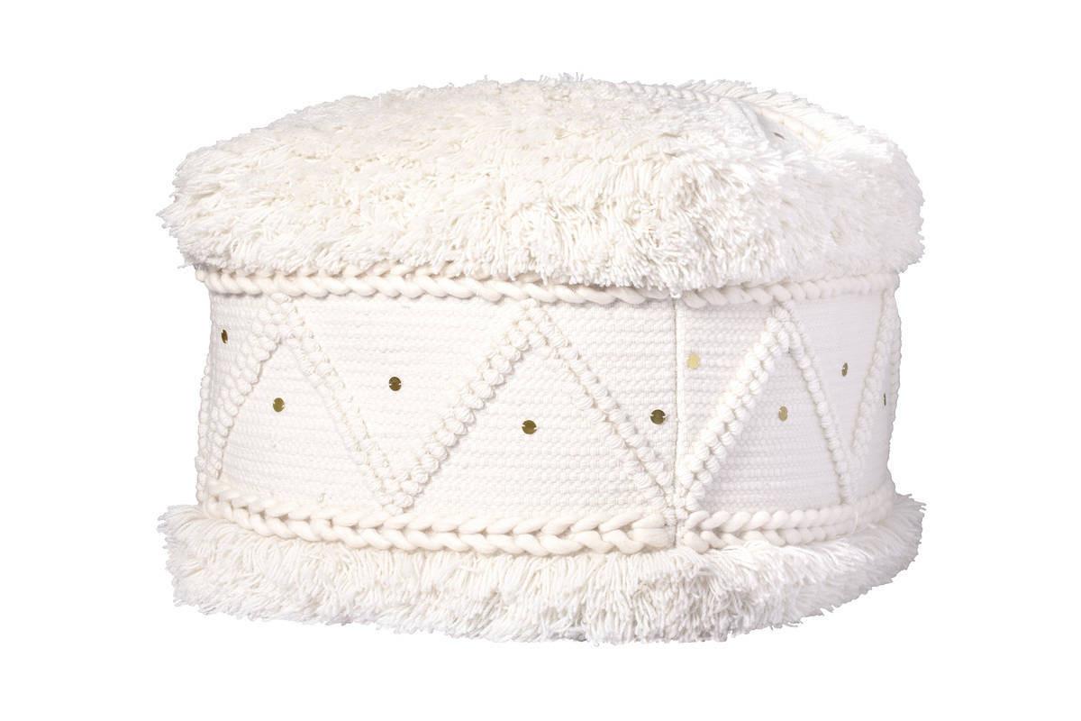 POUF POUF BOHIST 525 CREME - Creme, Trend, Textil (50/45/50cm) - Kayoom
