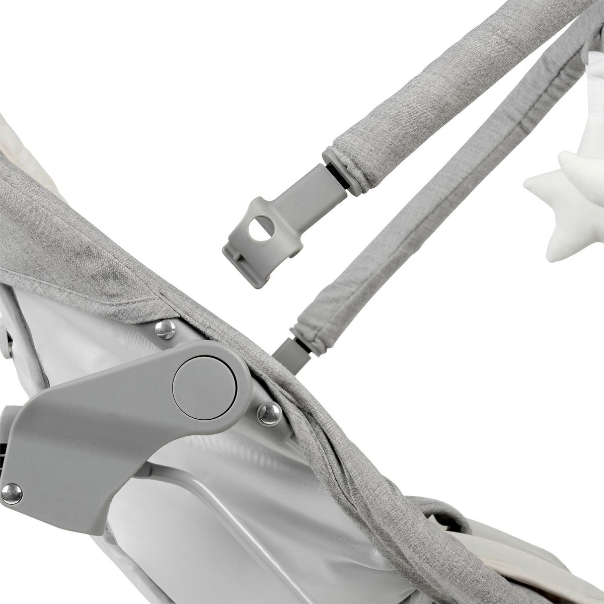 BUJAK LUNCH - szary, Basics, tworzywo sztuczne/metal (66/45/48-58cm) - My Baby Lou