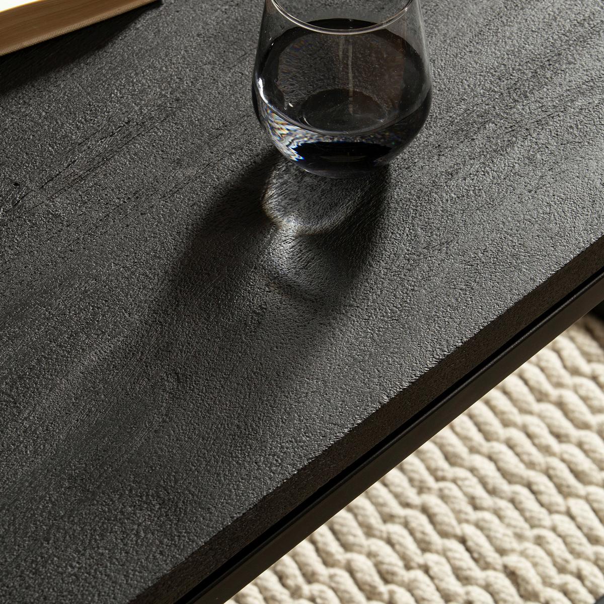 Klubska Miza Wl6.987 - črna, Design, kovina/les (120/60/40cm) - Livetastic