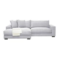 Kutna  Garnitura Pedro - svijetlo siva, Moderno, tekstil (180/83/265cm) - Mömax