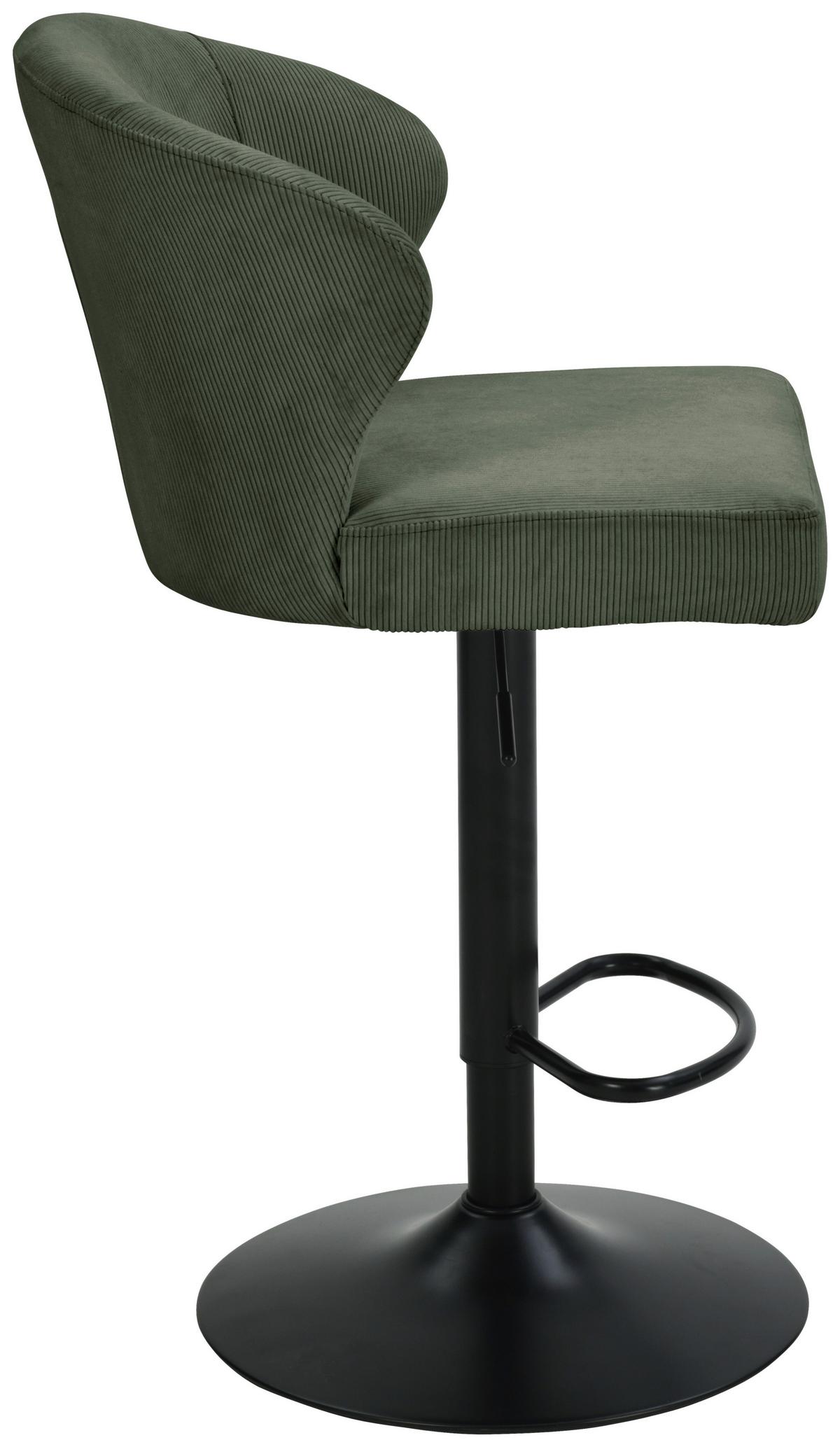 Taburet de bar JANA - bej/verde, Modern, lemn/metal (55/1160/58cm) - Based